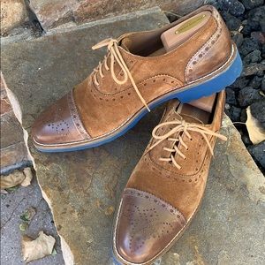 BUB Brown/Cappuccino Suede and Calfskin Brogue